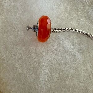 Pandora Murano orange bead